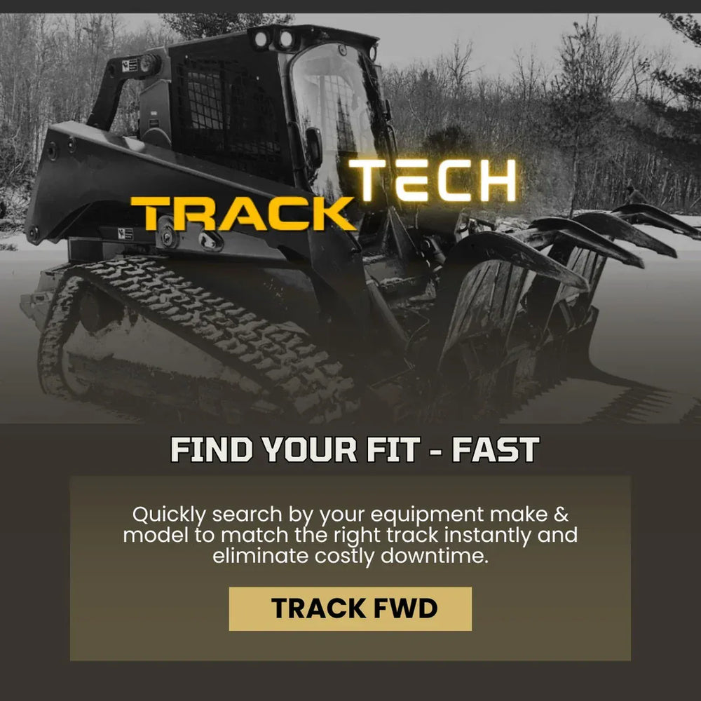 Rubber track tread patterns