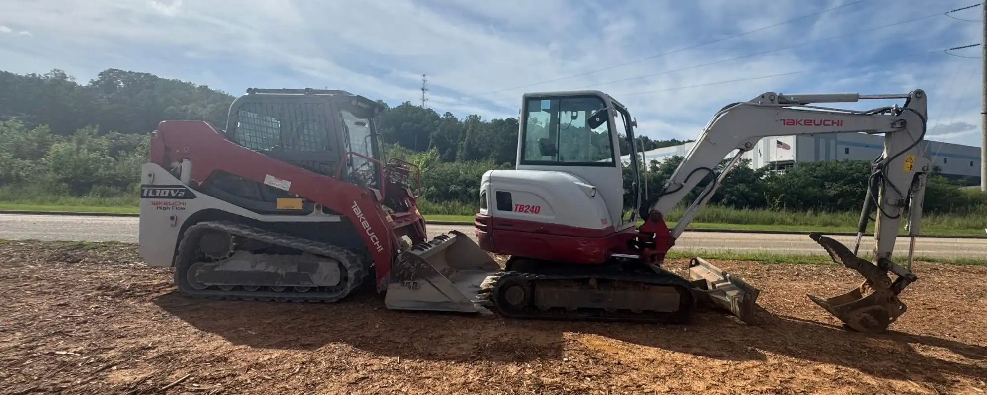 Takeuchi skid steer and mini excavator rubber tracks