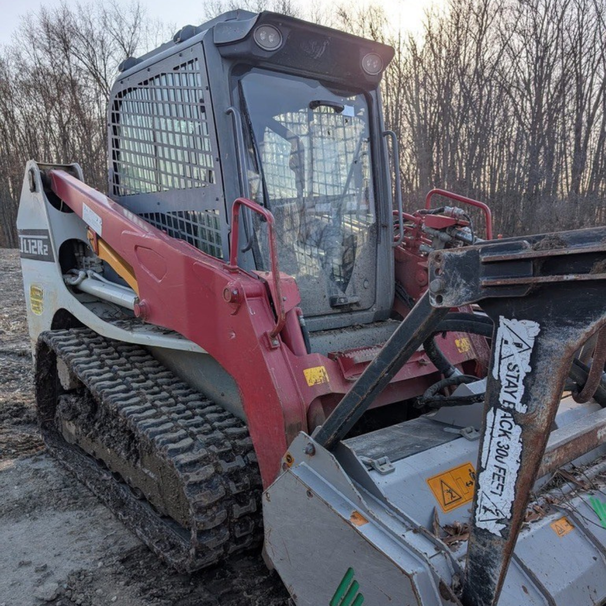Takeuchi TL12R2 & TL12V2 Rubber Track Size Guide