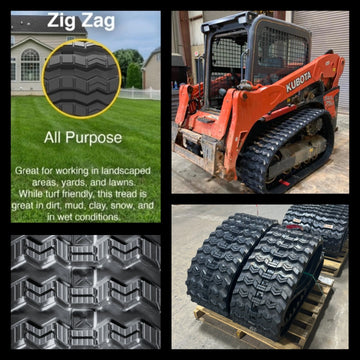 Kubota SVL75-2 Compact Track Loader — C-Block vs Zig-Zag Tread Comparison