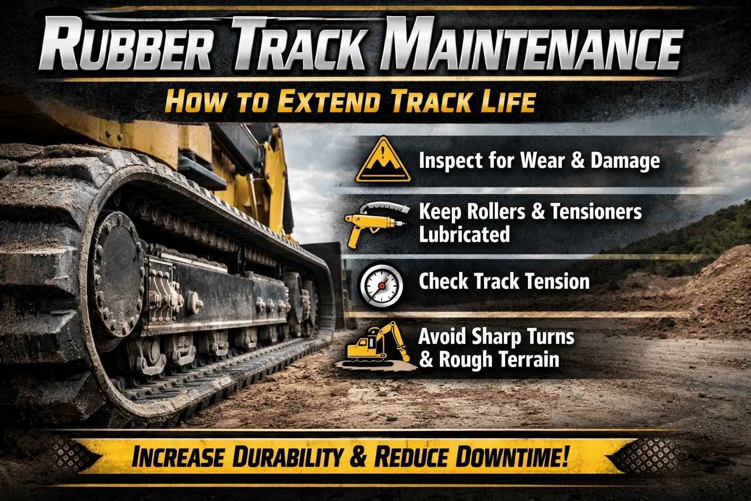 Rubber Track Maintenance: How to Extend Track Life