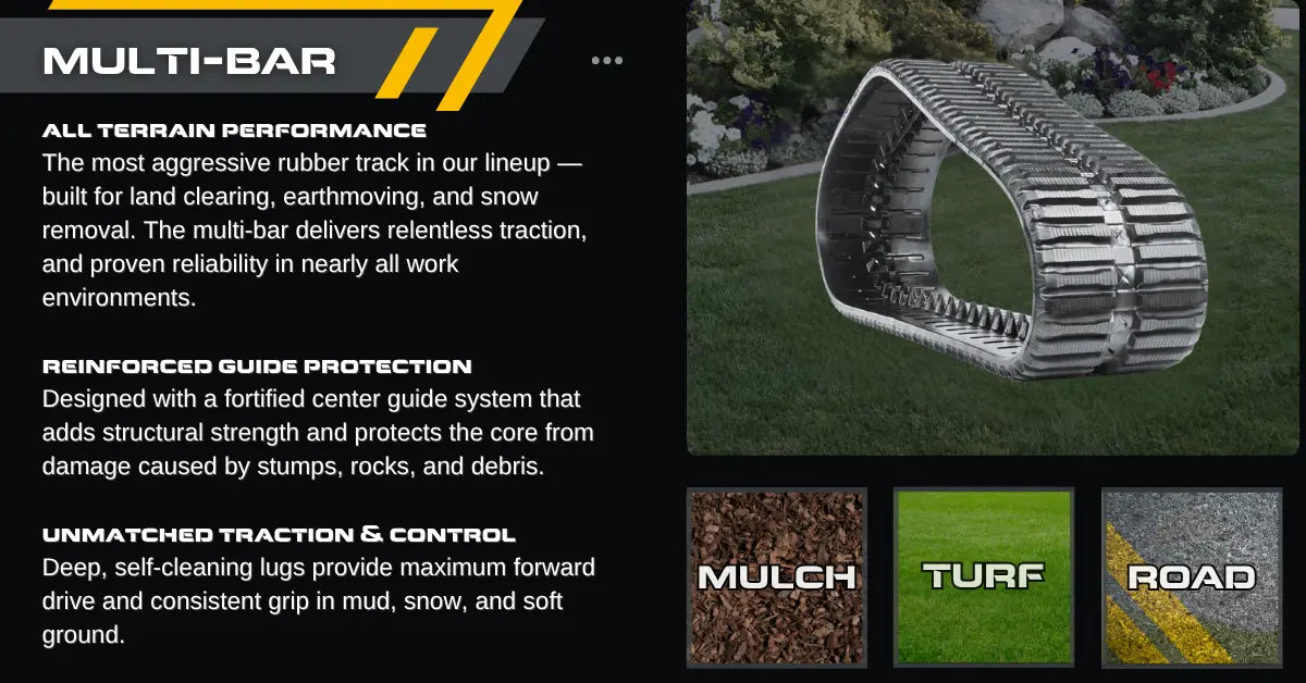 Multi-Bar Rubber Tracks