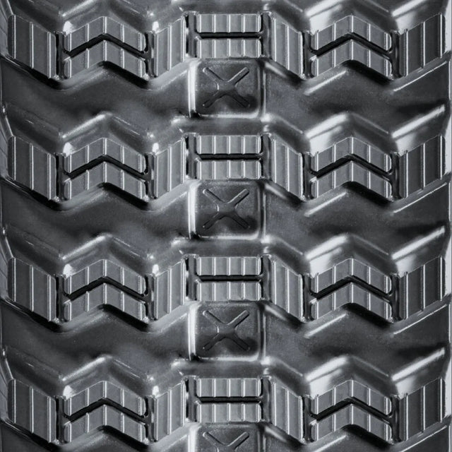Zig-Zag rubber track tread pattern