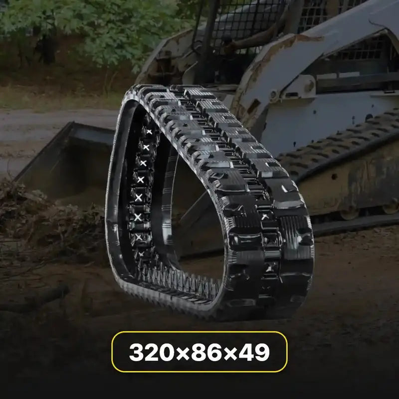 320x86x49 replacement rubber tracks for compact construction equipment