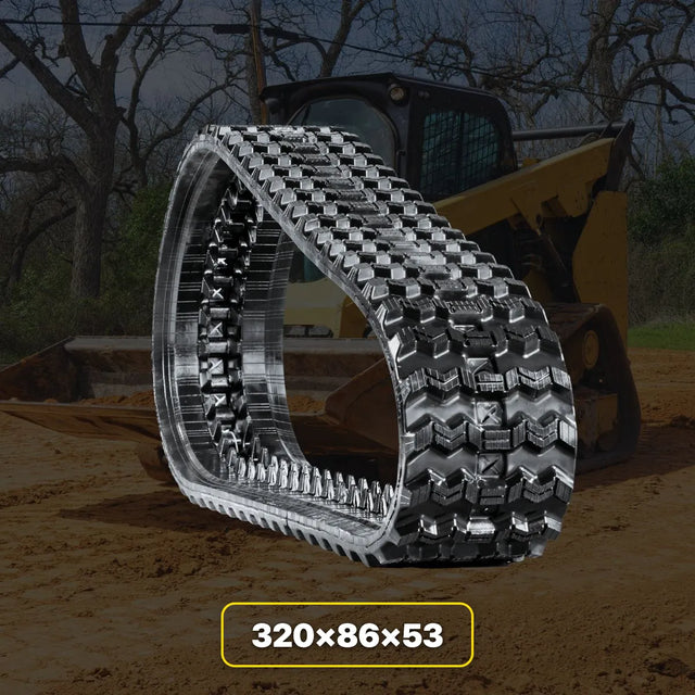 320x86x53 replacement rubber tracks for compact construction equipment