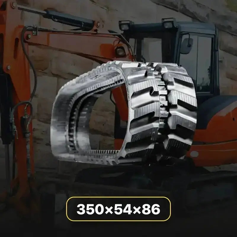 350x54.5x86 Rubber Tracks – 14" Heavy-Duty Mini Excavator