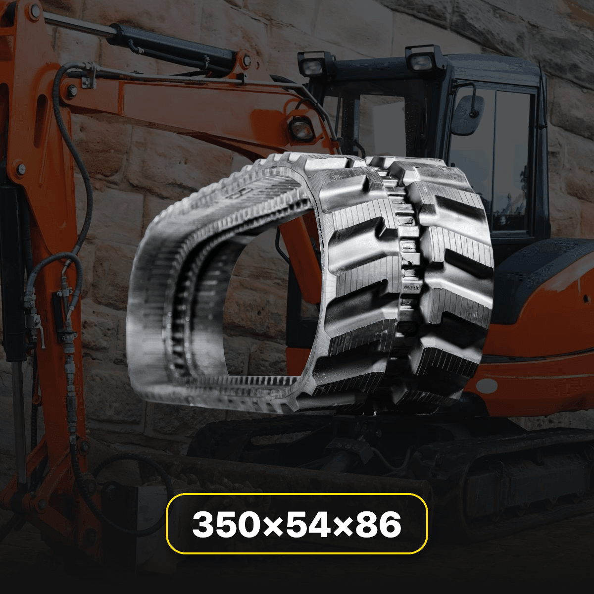 350x54.5x86 (N) | 14" Mini Excavator Tracks