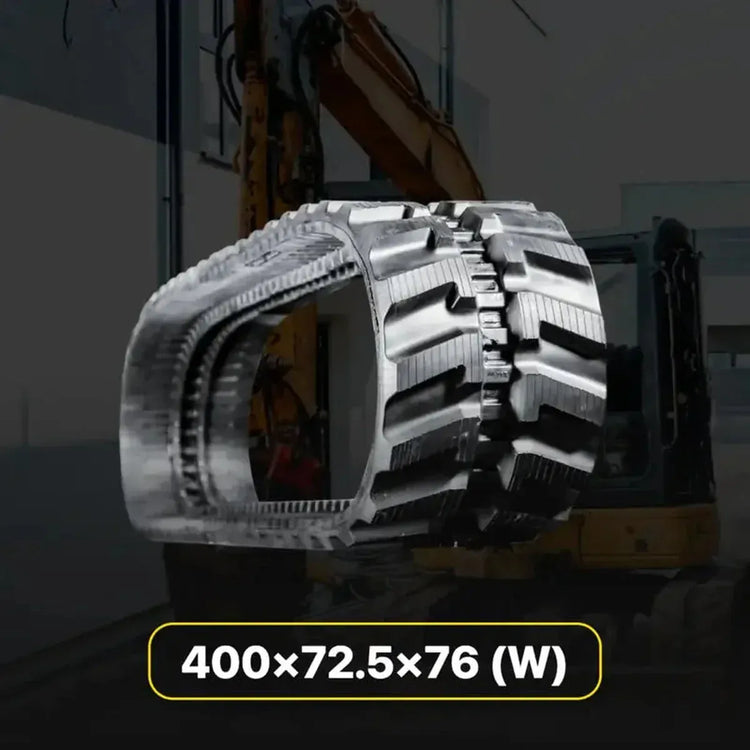 400x72.5x76 rubber track for skid steer, compact track loader, or mini excavator