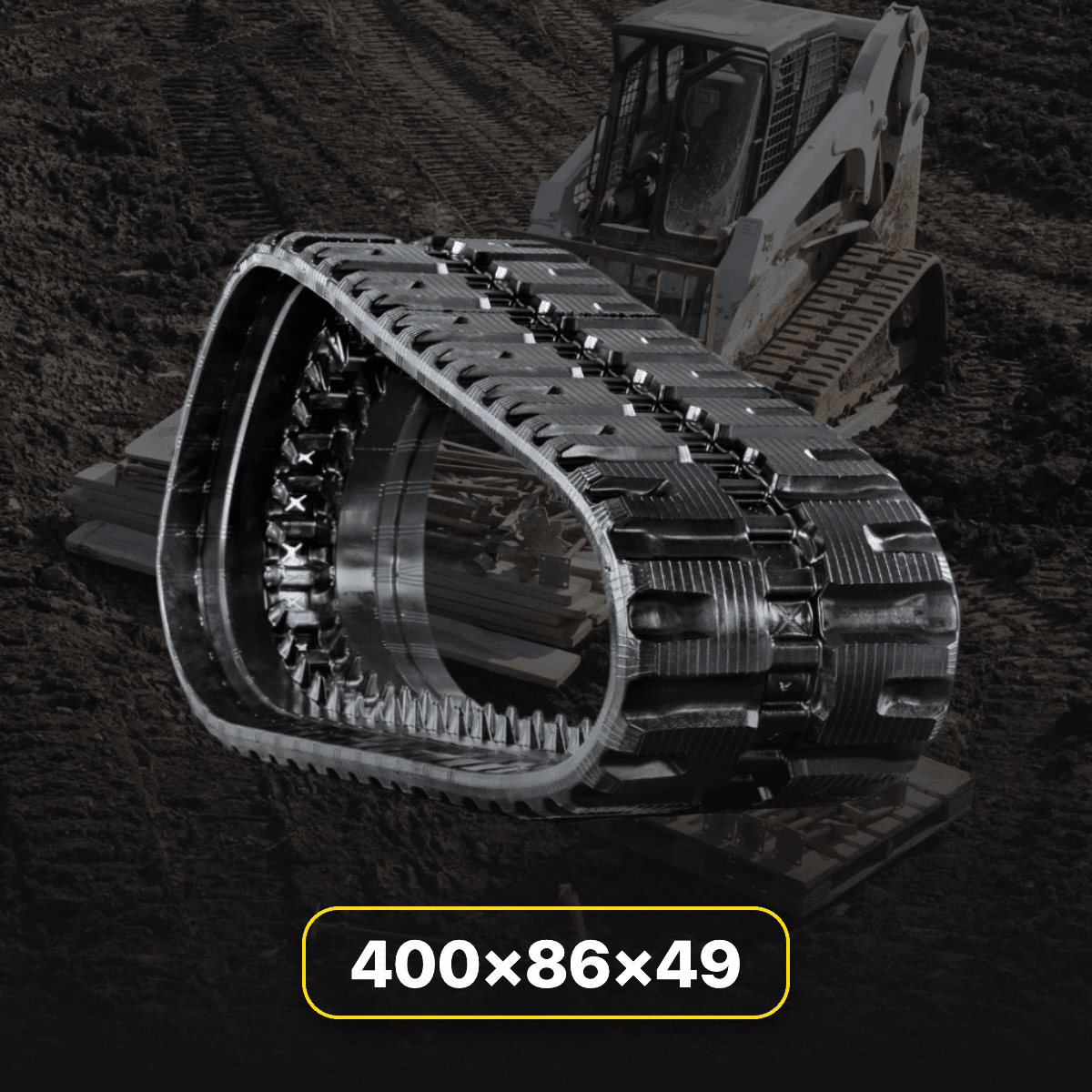 400x86x49 (B) | 16" Skid Steer Tracks