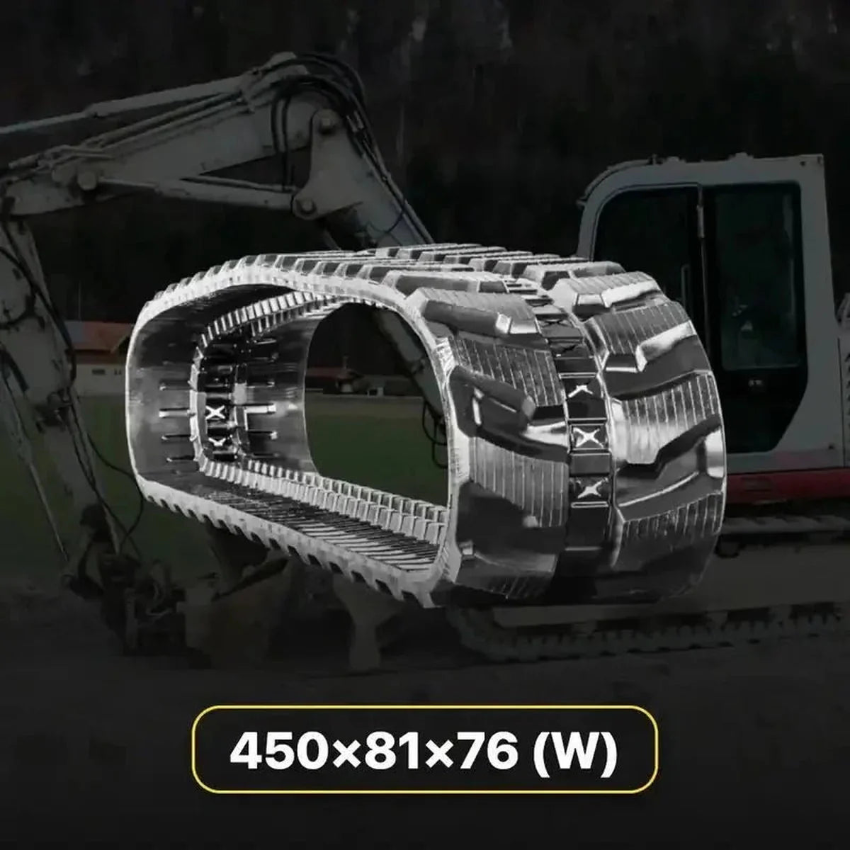 Heavy Duty 18" Tracks for Mini Excavators (450x81Wx76)