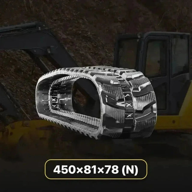 450x81x78 replacement rubber tracks for compact construction equipment