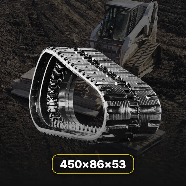 450x86x53 heavy-duty rubber track replacement for the Bobcat T76 compact track loader.