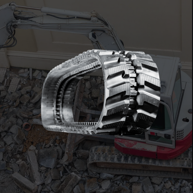 Mini Excavator Rubber Tracks for compact track loaders, skid steers, and mini excavators