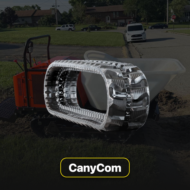 Canycom replacement rubber tracks and undercarriage parts for compact construction equipment