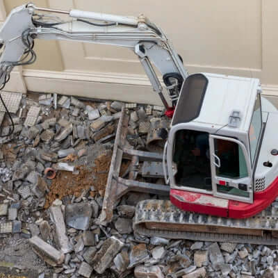 450mm (18″) mini excavator rubber track installed on heavy mini excavator