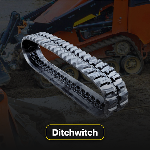Ditch Witch rubber tracks and undercarriage parts