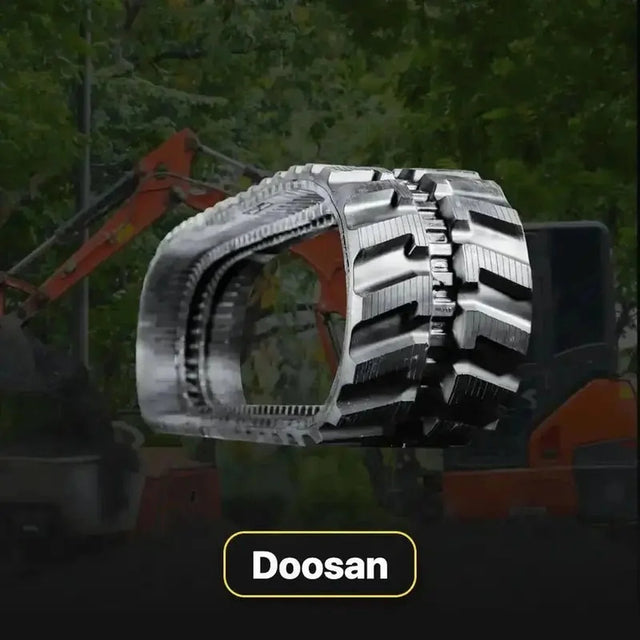 Doosan replacement rubber tracks and undercarriage parts for compact construction equipment
