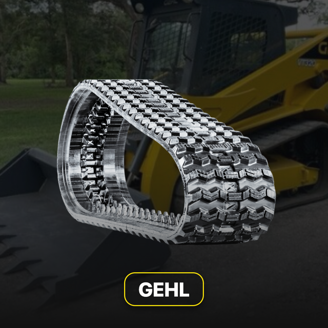 Gehl replacement rubber tracks and undercarriage parts for compact construction equipment