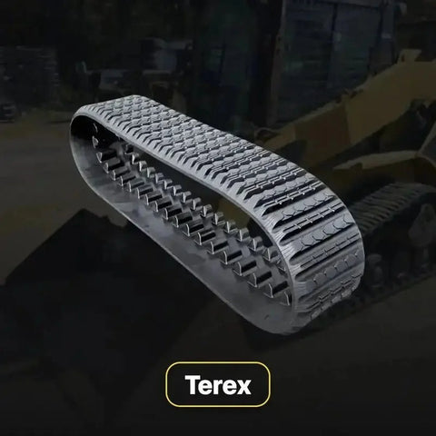 Terex rubber tracks and undercarriage parts