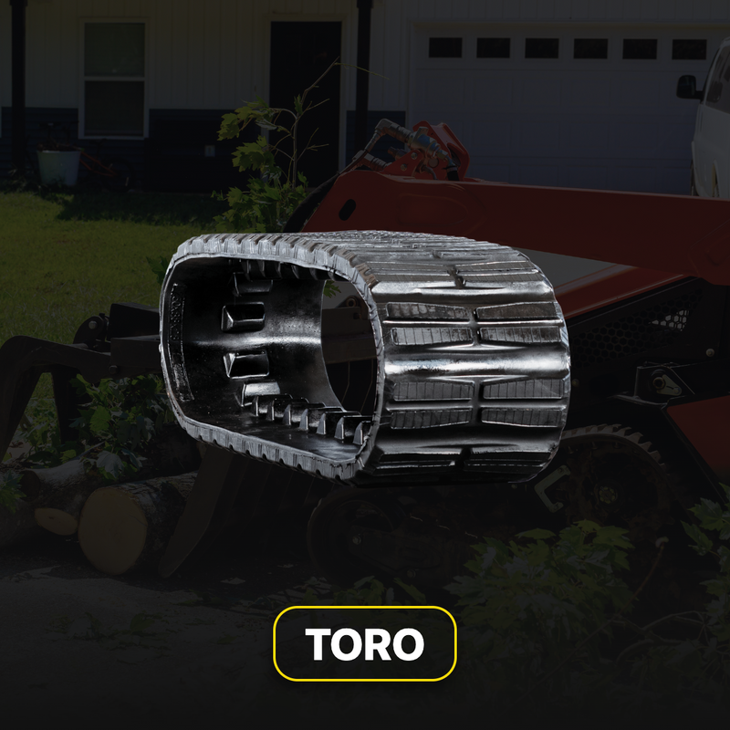 Toro replacement rubber tracks and undercarriage parts for compact construction equipment