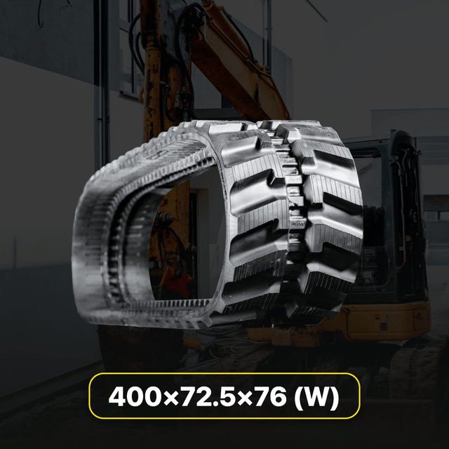 400x72.5x76 replacement rubber tracks for compact construction equipment