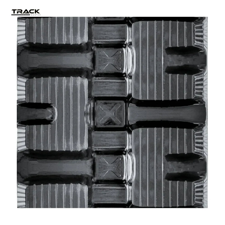Mustang MTL325 450x100x50 Directional Rubber Track tread close-up