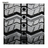Z-Max rubber track tread pattern close-up