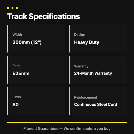 Bridgestone 300x52.5Nx80 Rubber Track | MX