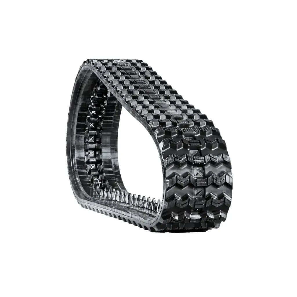 KUBOTA SVL65-400x86x52/Zig-Zag tread rubber track, smoother ride with premium traction for heavy-duty construction, grading and landscaping