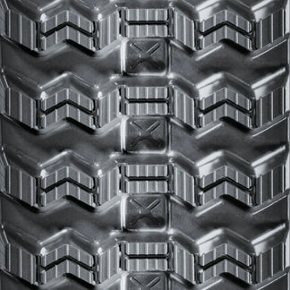 400x86x52 Zig Zag Rubber Track – tread close-up