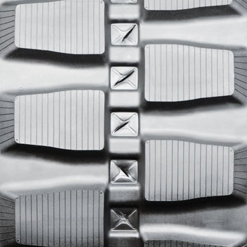 400x86x54 Heavy Duty Rubber Track | Staggered Block – view 2