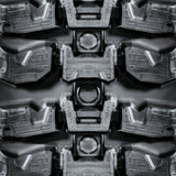 X-Terrain rubber track tread pattern close-up