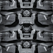 X-Terrain rubber track tread close-up