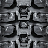 X-Terrain rubber track tread pattern close-up