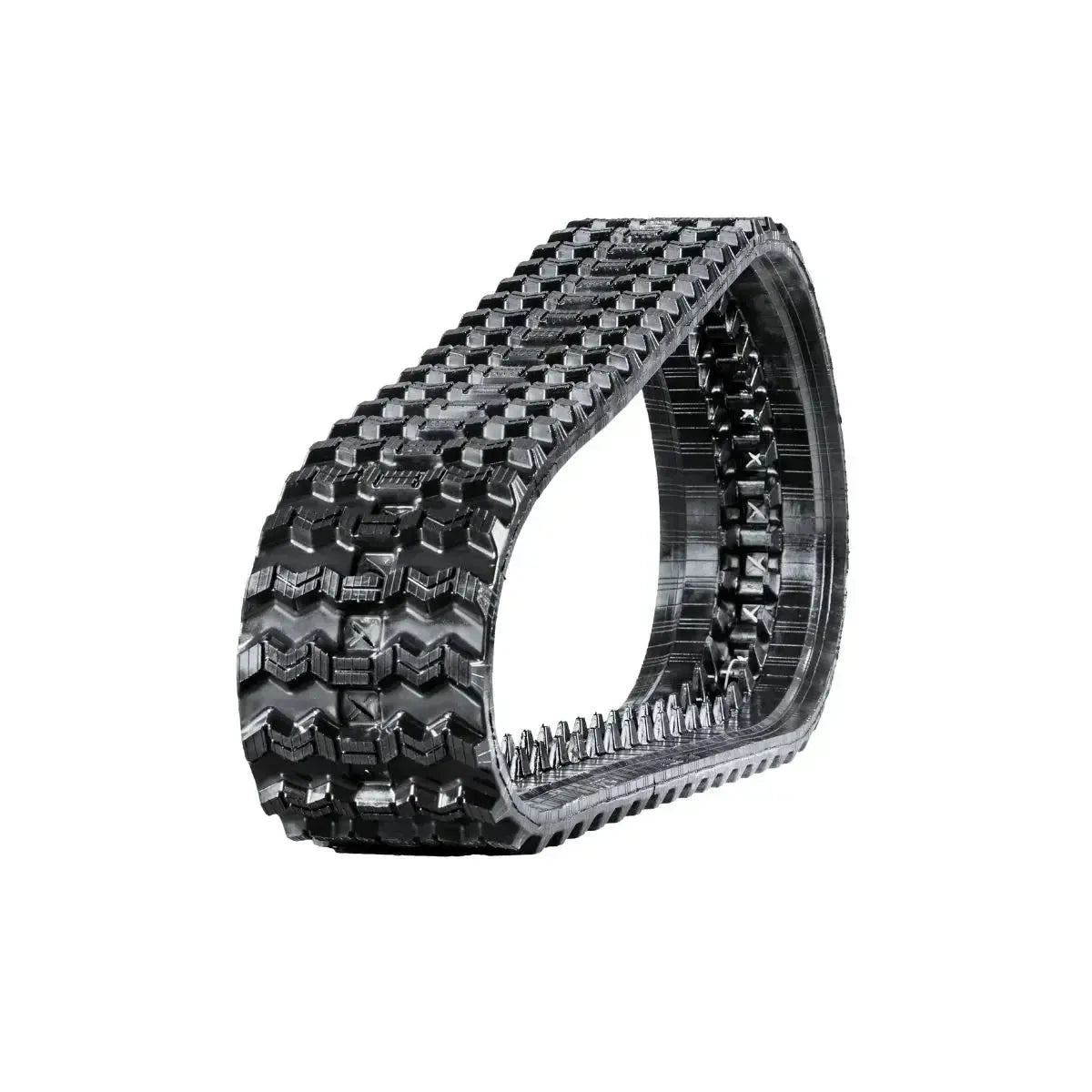 Bobcat T140 skid steer rubber track – Zig-Zag tread right side