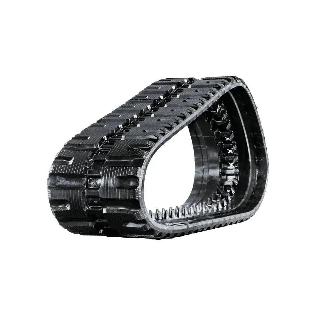 Bobcat T595 skid steer rubber track – C-Block tread right side