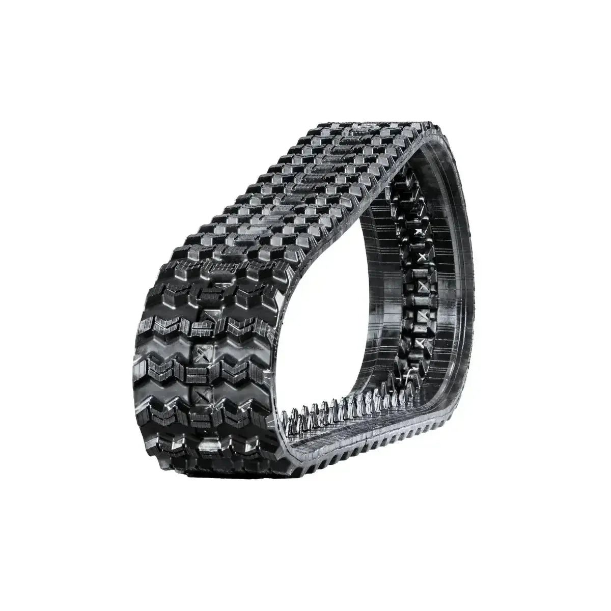 Bobcat T62 skid steer rubber track – Zig-Zag tread right side