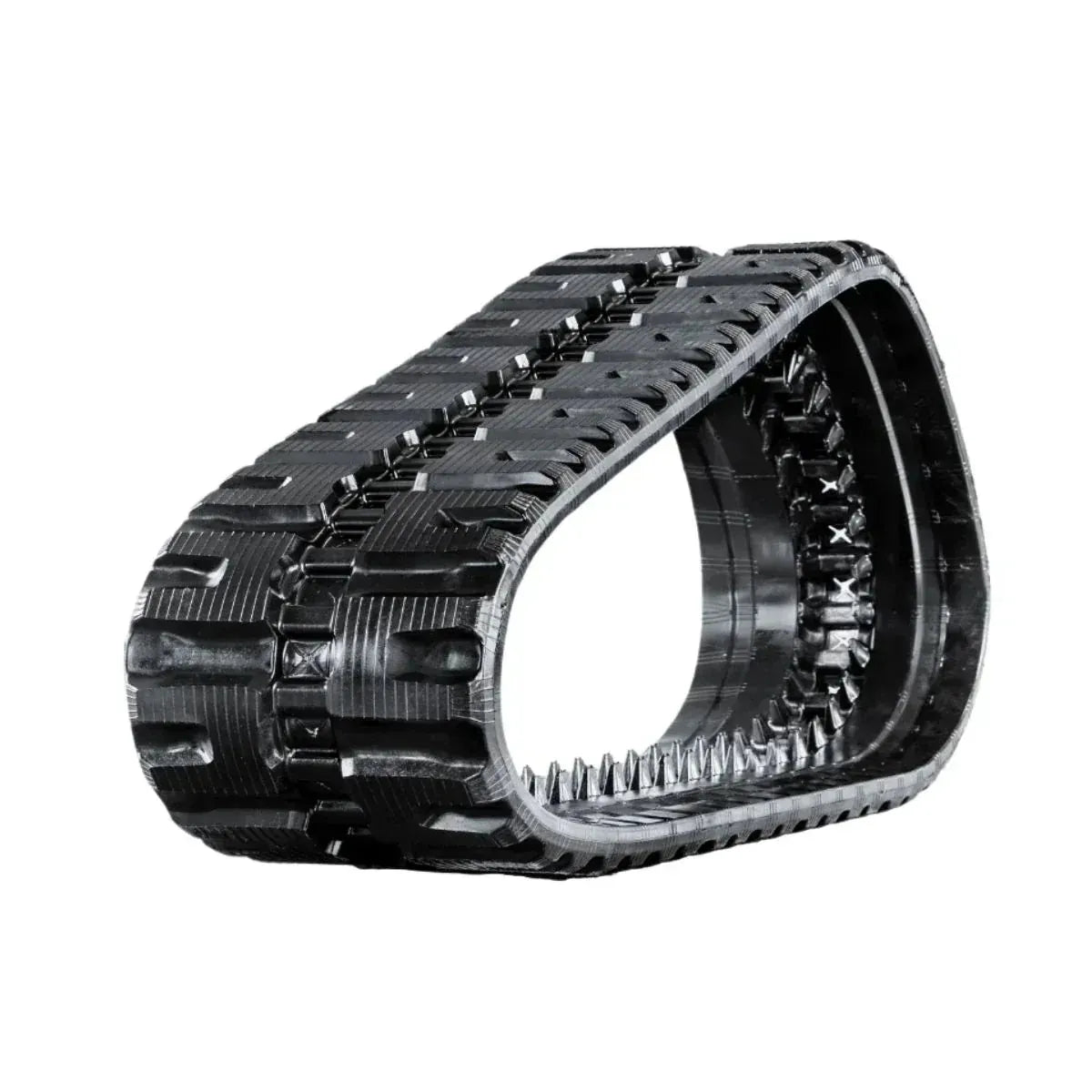 CAT 289D2 skid steer rubber track – C-Block tread right side