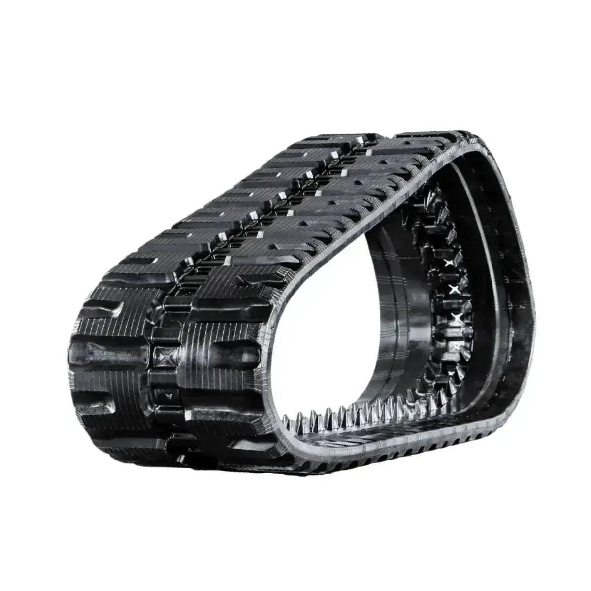 Case 450CT skid steer rubber track – C-Block tread right side