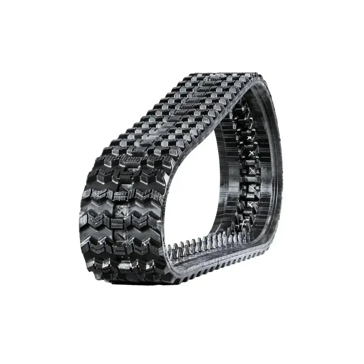 Case TR310 skid steer rubber track – Zig-Zag tread right side