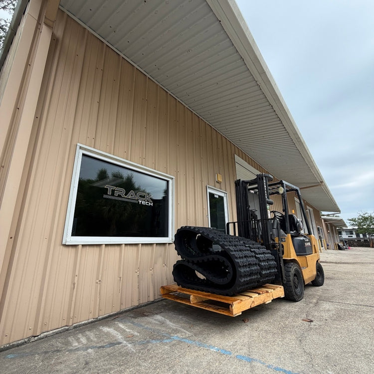 TrackTECH rubber track product image for compact construction equipment