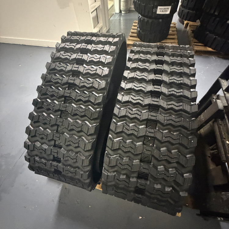 450x86x58 Rubber Track Zig-Zag replacement rubber track for compact construction equipment detail image 5