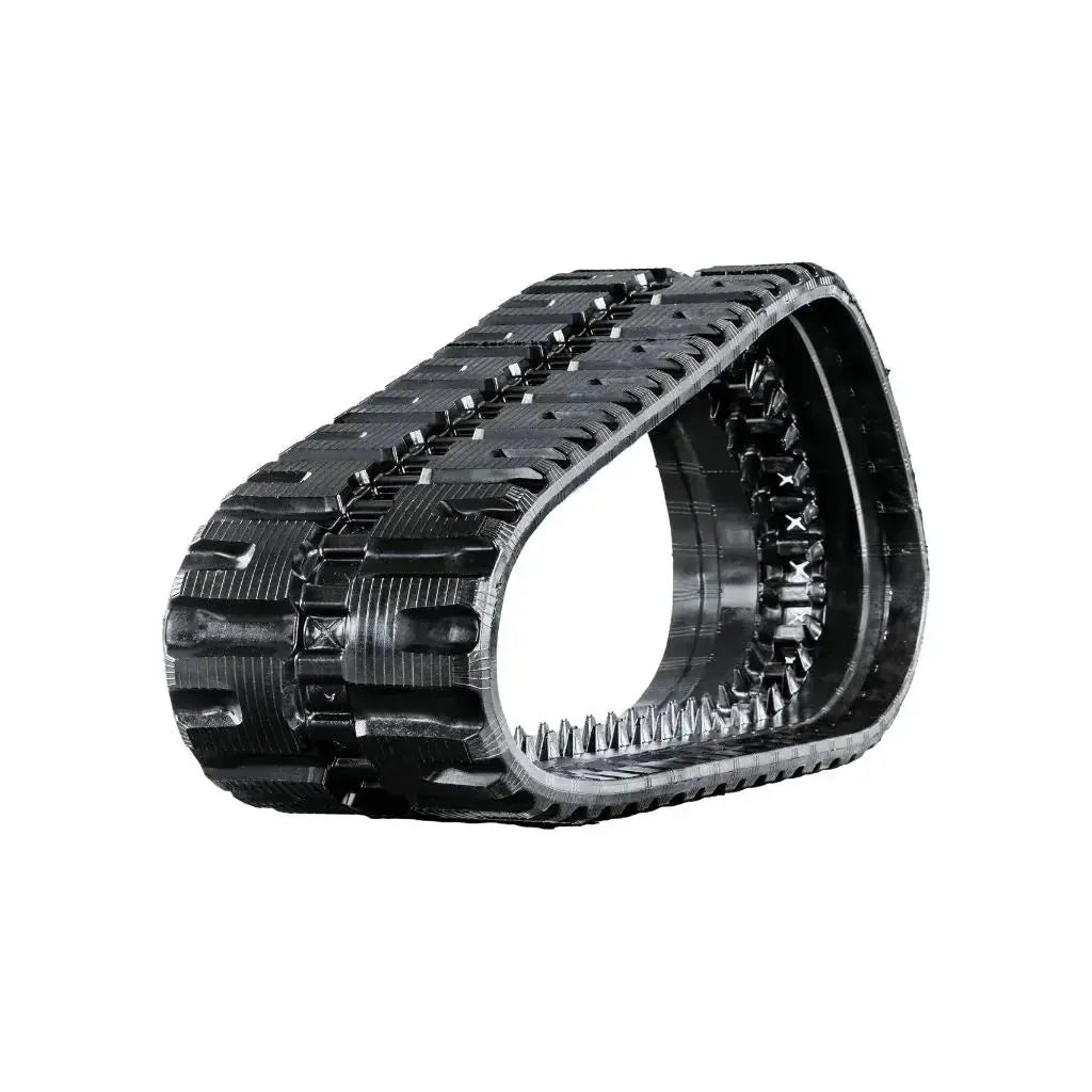 John Deere 325G skid steer rubber track – C-Block tread right side