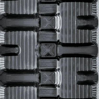 New Holland C227 skid steer rubber track – C-Block tread close-up