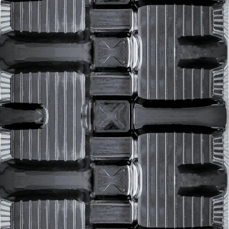 C-Block tread pattern – premium aftermarket skid steer track, high-abrasion resistance