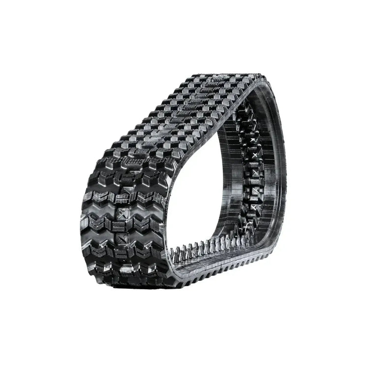 Takeuchi TL130 skid steer rubber track – Zig-Zag tread right side