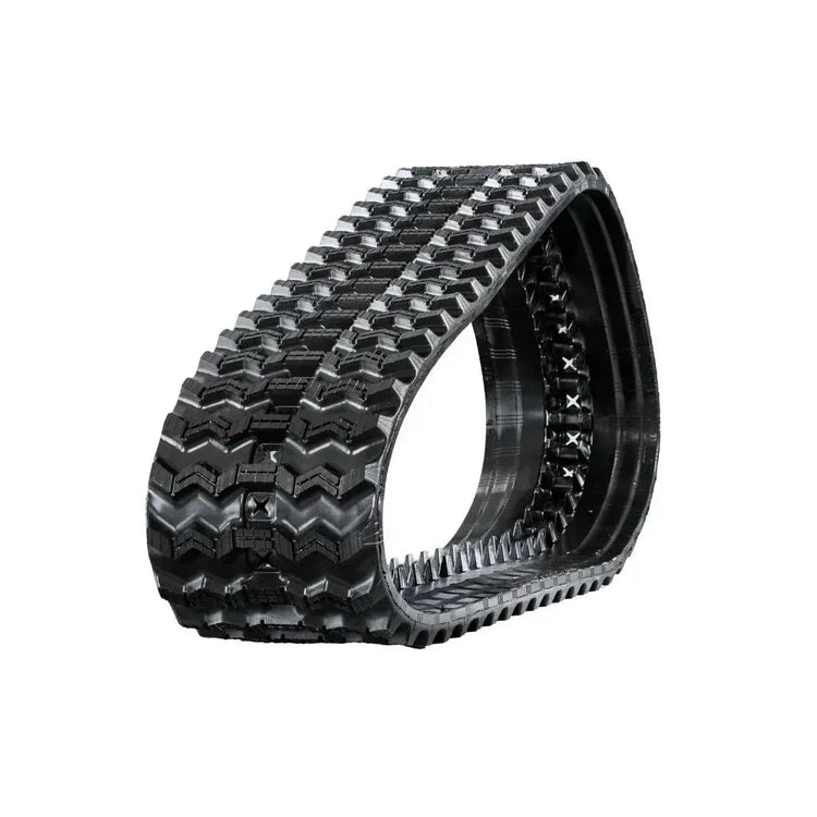 Takeuchi TL8R2 skid steer rubber track – Zig-Zag tread right side