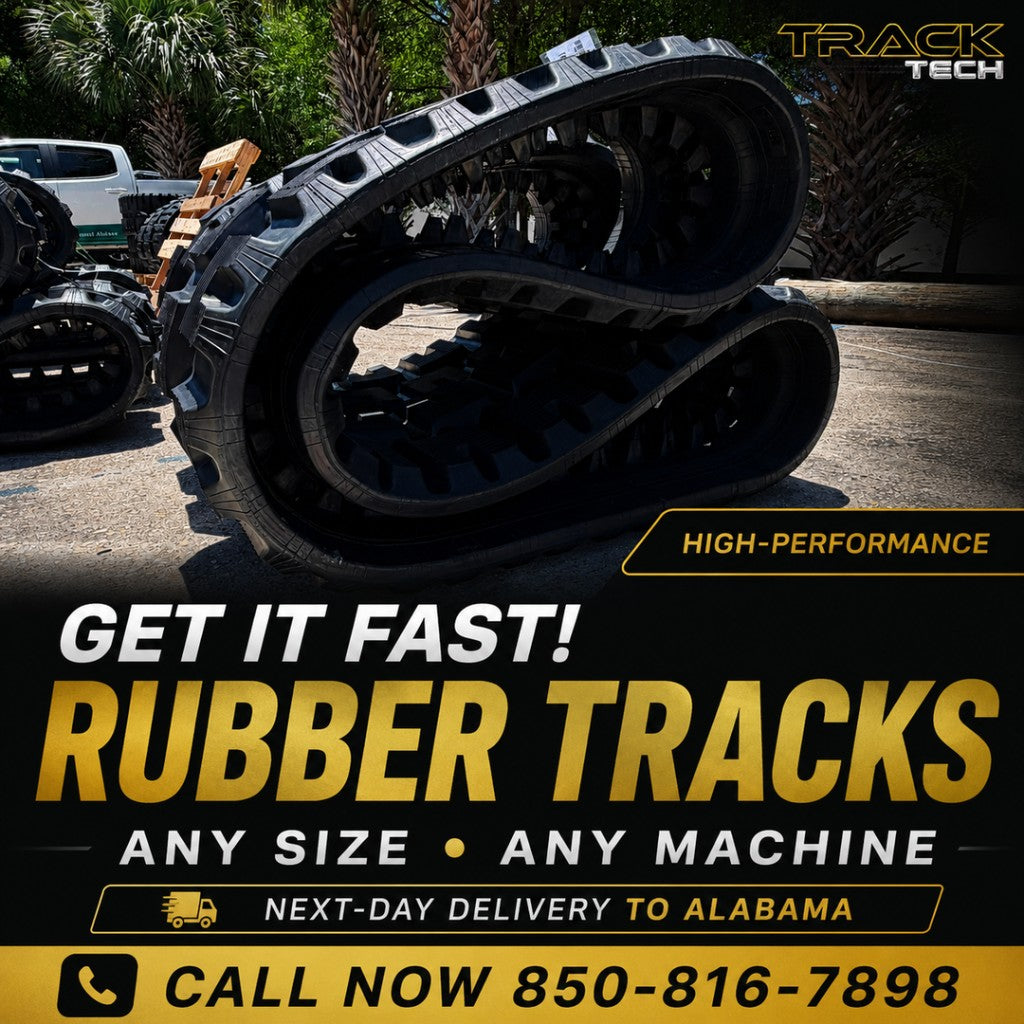 OEM-fit rubber tracks shipped to Mobile, AL