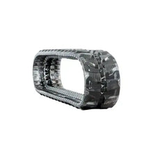 Bobcat 324 rubber track for mini excavator, heavy-duty tread, isolated on white background