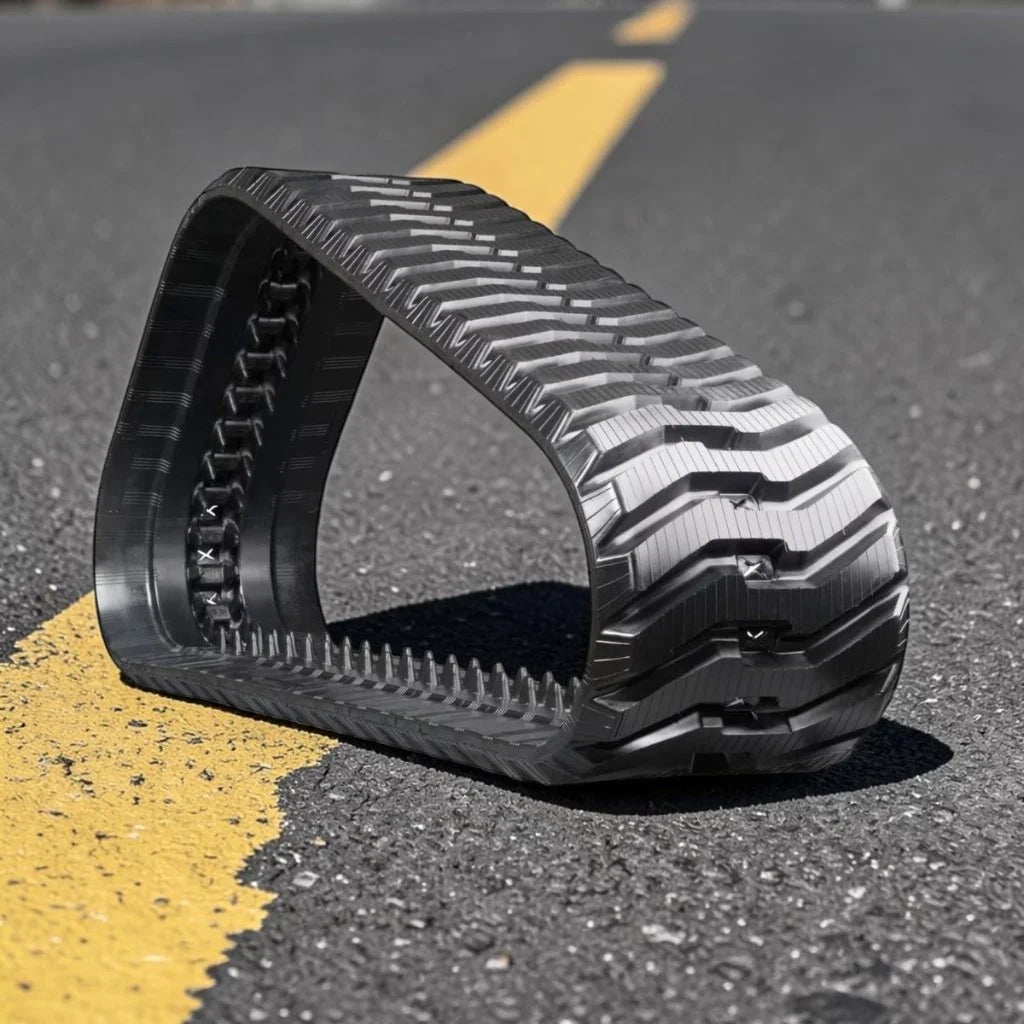 Bobcat T590 Zig-Zag Rubber Tracks for Road Work Construction